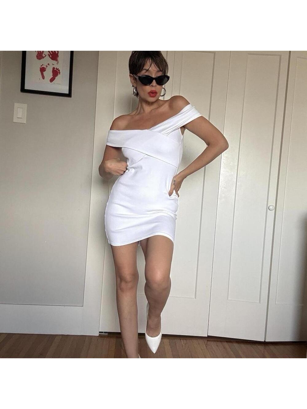 Zara  off shoulder mini dress